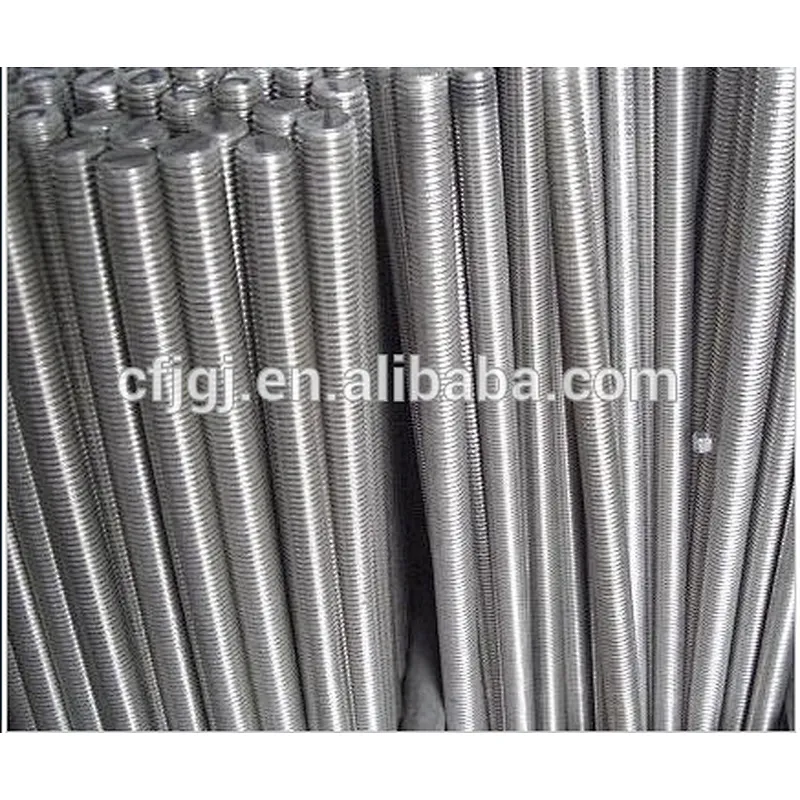 M6-M48High Strength Grade 4.8 Full Thread Stud Threaded Carbon Steel Rod DIN975 Thread Rods