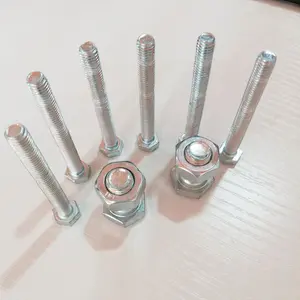 HDG zinc plating, black hex bolts from yongnian