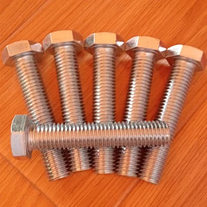 Zinc-plating DIN 931 galvanized bolt with nut