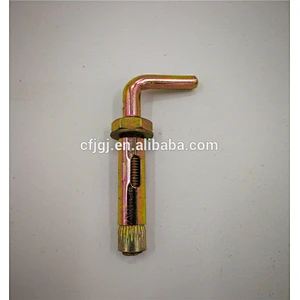 Yellow Zinc Surface L Type Sleeve Anchor