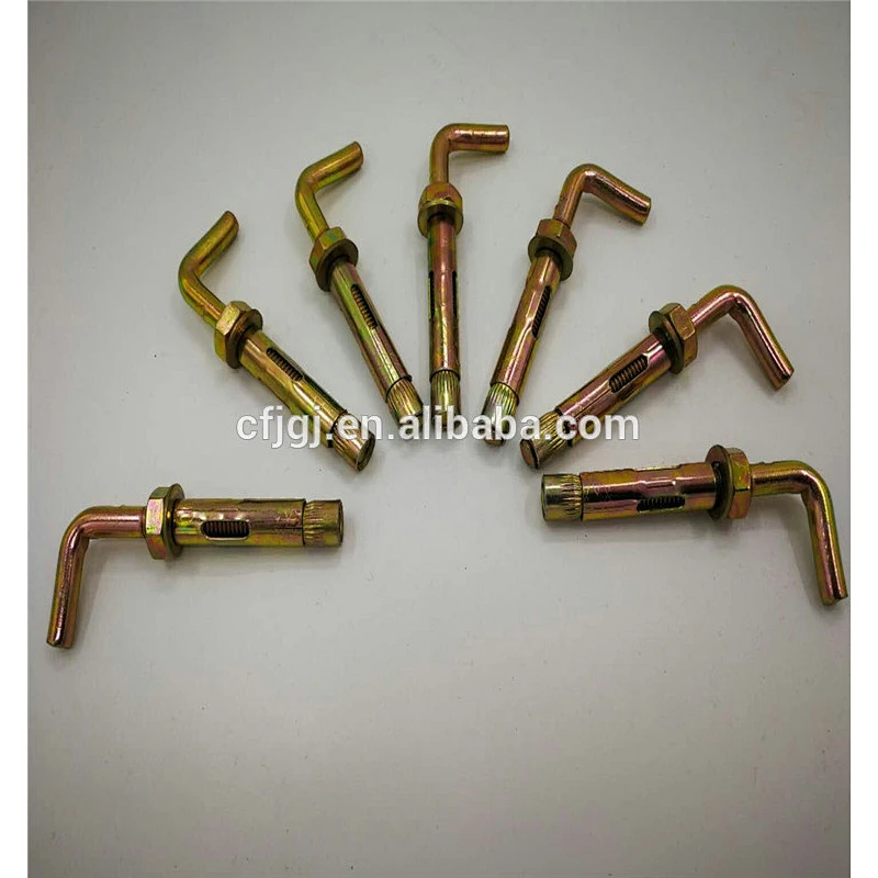 Yellow Zinc Surface L Type Sleeve Anchor