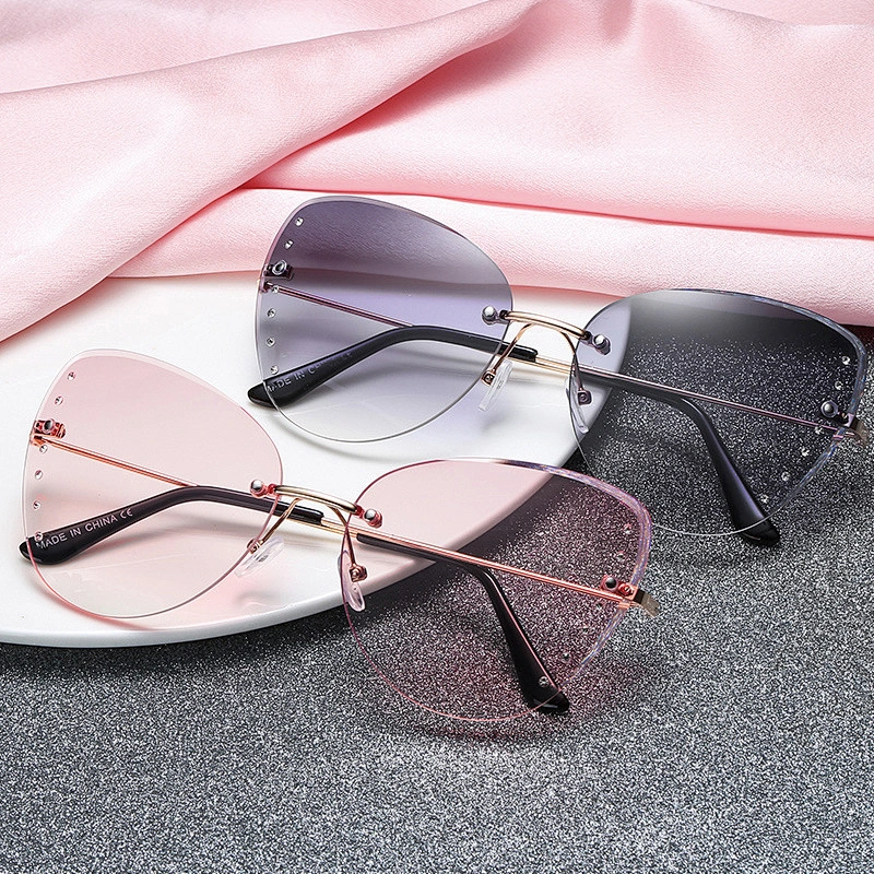 2020New American wind big square diamond colored sunglasses hot style fashion sunglasses for women