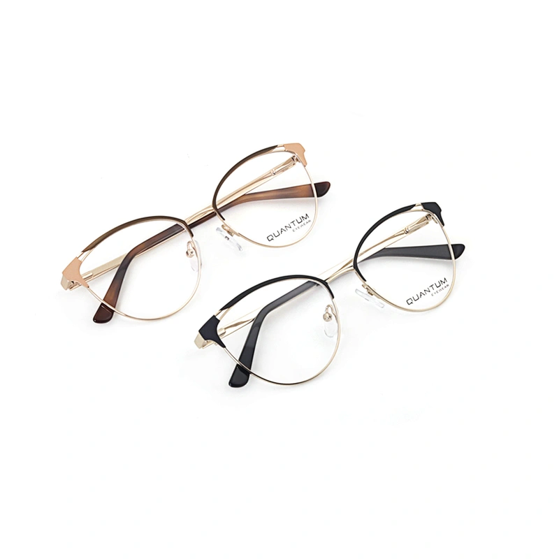 New Arrival Metal Frame Full Rim Multi Colored Optical Glasses for Women