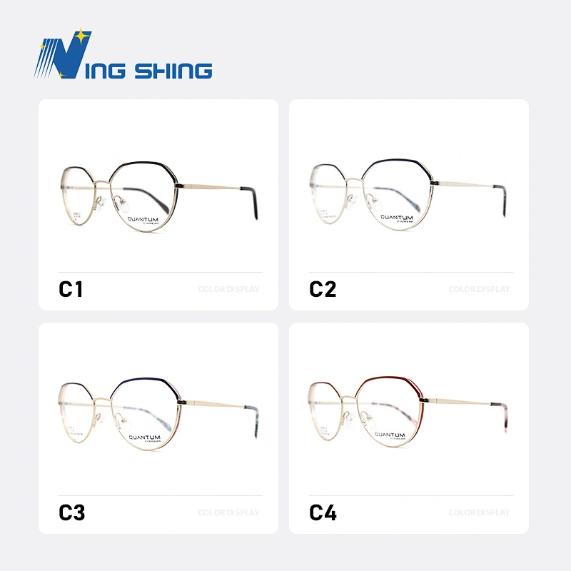 20192020 New Arrival Durable ladies Eyewear Metal Frame Half Rim Designer Clear Lens Eye Glasses Framemen optical frame