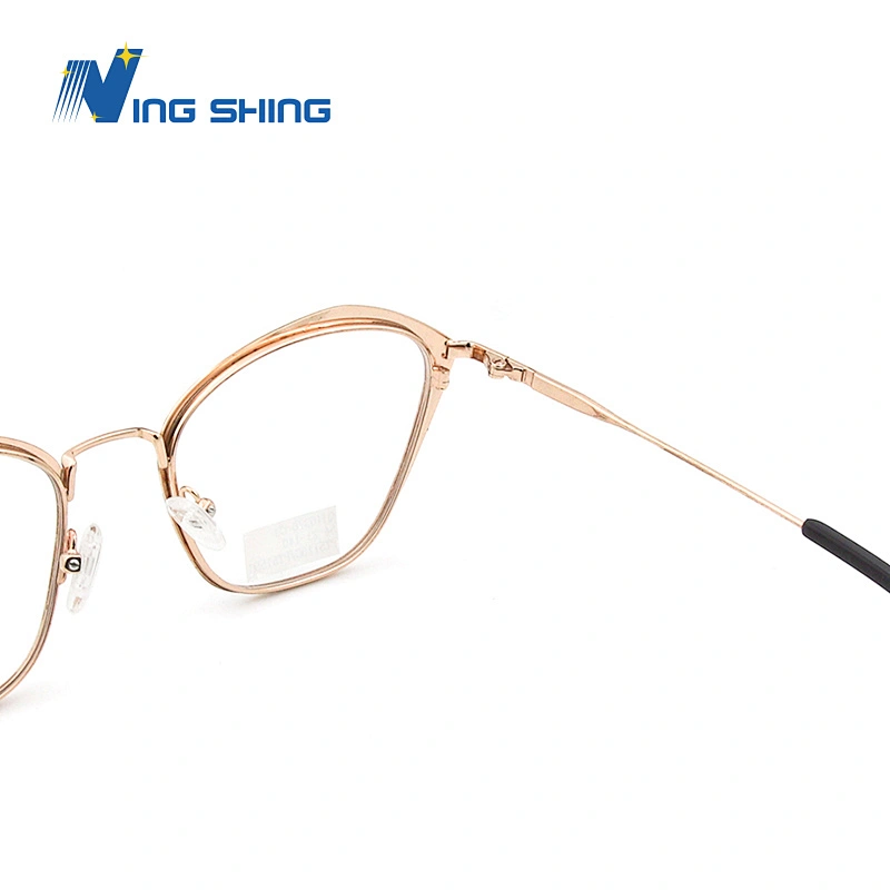 New Arrival Glasses Optical Frame Half Fra Metal Frame Half Rim Designer Clear Lens Eye Glasses Frame oem eyeglasses frames