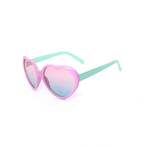 2020 New Product Kids Plastic Heart Shaped Uv400 Sunglasses Sun Glasses