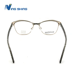 2020 New Arrival Glasses Optical Frame Half Fra Metal Frame Half Rim Designer Clear Lens Eye Glasses Frame oem eyeglasses frames