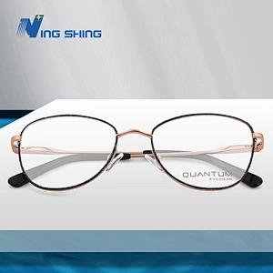 2020 New Arrival Glasses Optical Frame Half Fra Metal Frame Half Rim Designer Clear Lens Eye Glasses Frame oem eyeglasses frames
