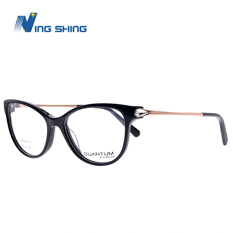 2019 NEW design eyewear for women Diamond-encrusted spectacle frame  Acetate Carve optical  glasses