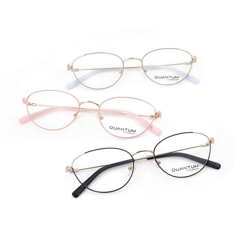 Women Optical Metal Frames Arm Round Multicolored Optical Eyeglasses Eye Glasses