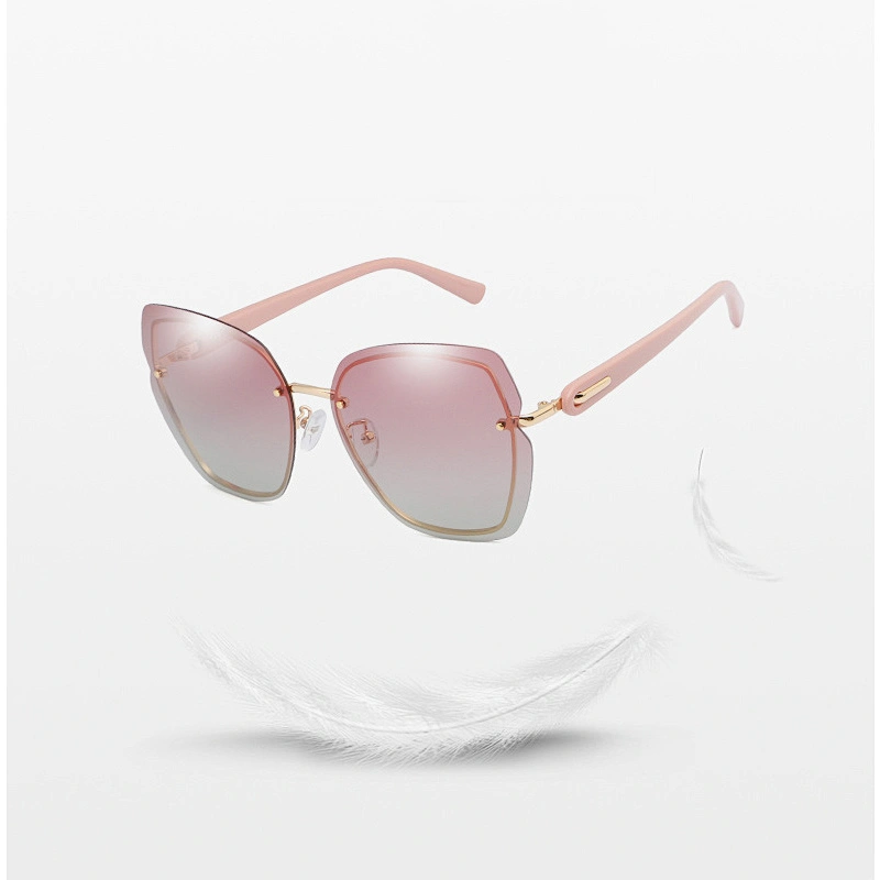 New outdoor sunglasses women's round pattern frame sunglasses protect eyes from ultraviolet rays