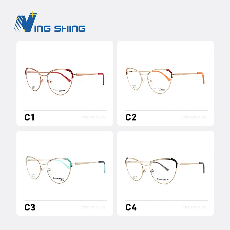 2020 New Arrival Glasses Optical Frame Half Fra Metal Frame Half Rim Designer Clear Lens Eye Glasses Frame oem eyeglasses frames