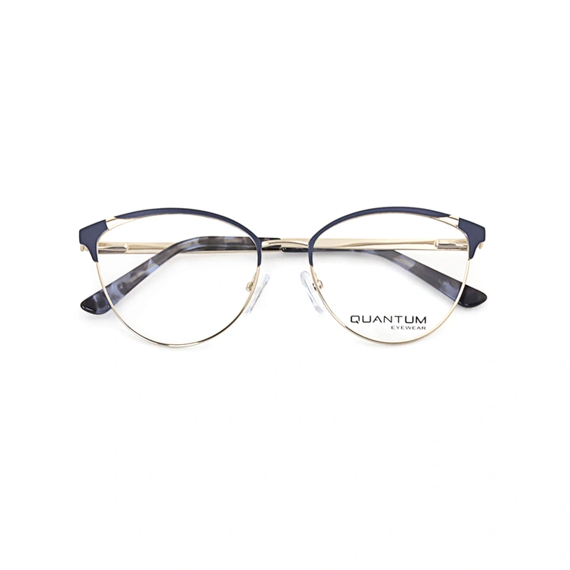 New Arrival Metal Frame Full Rim Multi Colored Optical Glasses for Women