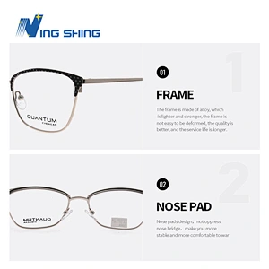 2019 New Arrival Spectacle Metal Frames Exquisite business ladies Women Computer Glasses Frame