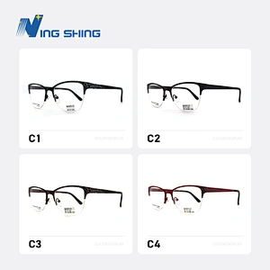 2020 New Arrival Glasses Optical Frame Half Fra Metal Frame Half Rim Designer Clear Lens Eye Glasses Frame oem eyeglasses frames