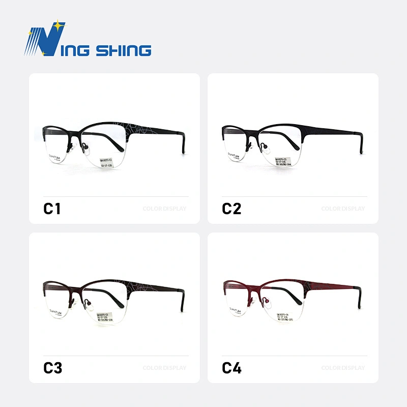 2020 New Arrival Glasses Optical Frame Half Fra Metal Frame Half Rim Designer Clear Lens Eye Glasses Frame oem eyeglasses frames