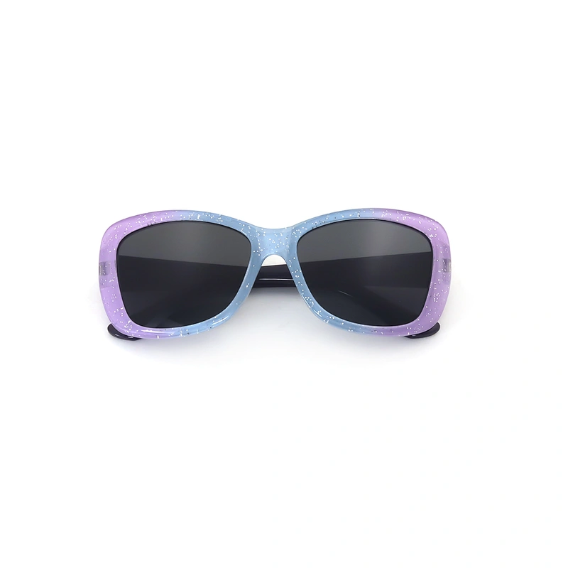 High Quality Fashion Custom Kid Thick Temple Square Plastic Uv400 Sunglasses