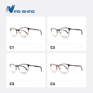 2019 NEW design eyewear slender  spectacle frame  Alloy Carve optical  glasses