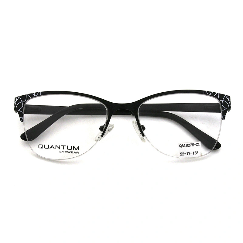 2020 New Arrival Glasses Optical Frame Half Fra Metal Frame Half Rim Designer Clear Lens Eye Glasses Frame oem eyeglasses frames