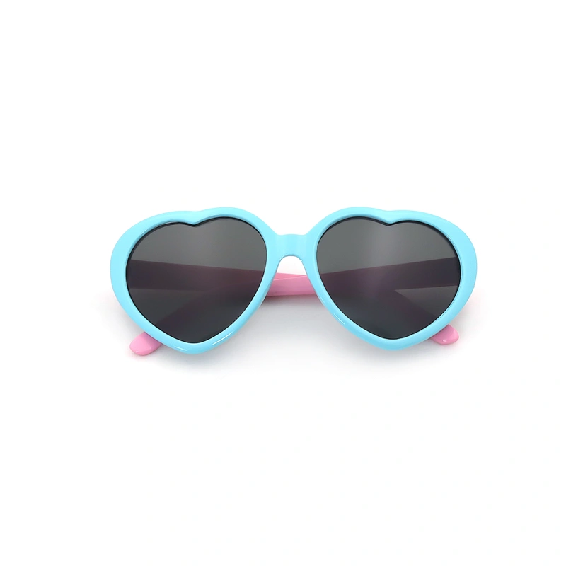 2020 New Product Kids Plastic Heart Shaped Uv400 Sunglasses Sun Glasses
