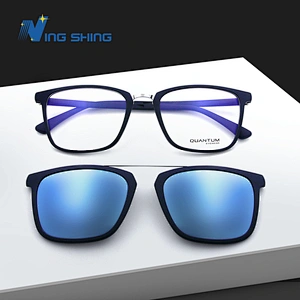 2019New model optica frame spectacles frame magnetic clip-on optics frames
