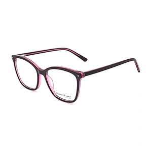 Multi Colored Brand Retro Acetate Optical Frames Eyeglasses for Men Women