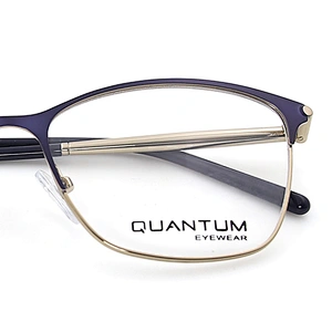 2020 New Arrival Glasses Optical Frame Half Fra Metal Frame Half Rim Designer Clear Lens Eye Glasses Frame oem eyeglasses frames