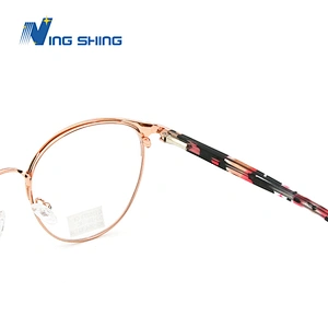 2020 New Arrival Glasses Optical Frame Metal eyewear Half Rim Designer AC Lens oem eyeglasses frames