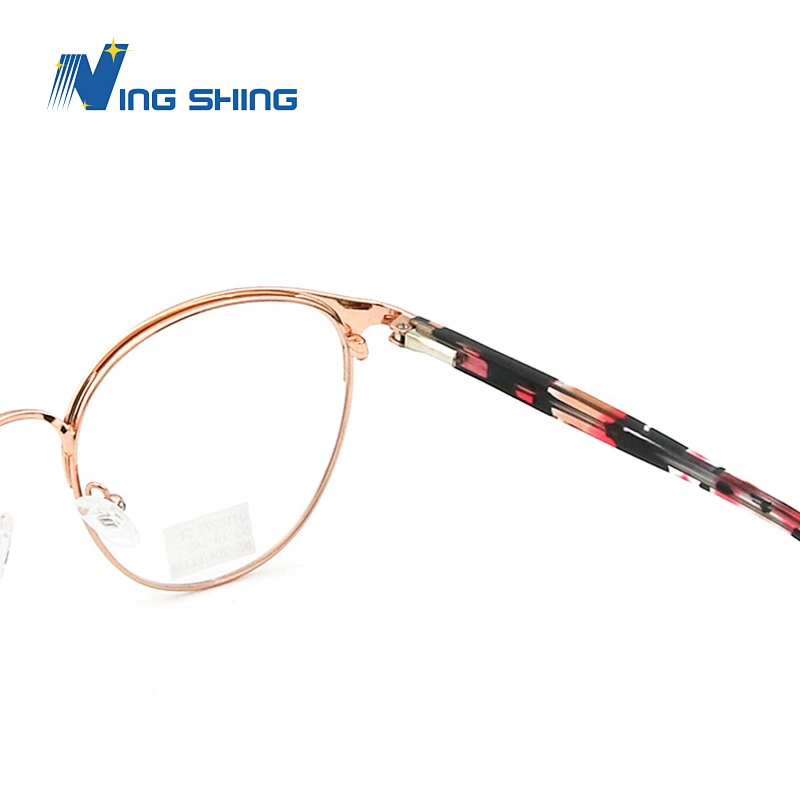 2020 New Arrival Glasses Optical Frame Metal eyewear Half Rim Designer AC Lens oem eyeglasses frames