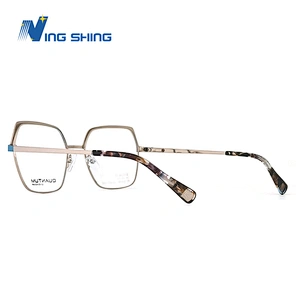 2019 NEW design Individual character color matching eyewear Fine lines  spectacle frame  Alloy Carve optical  glasses colorful
