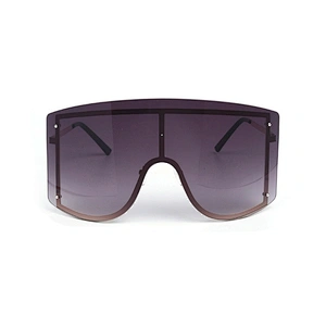 New rimless conjoined sunglasses cross - border European and American fashion sunglasses big frame square sunglasses female