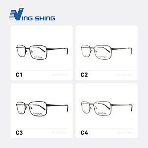 2019 New Arrival Durable Mens Eyewear Metal Frame Half Rim Designer Clear Lens Eye Glasses Framemen optical frame