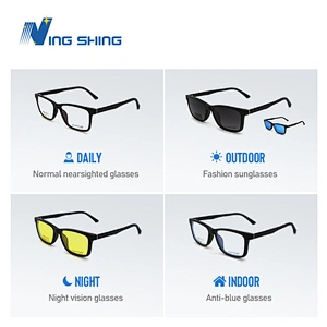 2019New model optica frame spectacles frame magnetic clip-on optics frames sunglasses odm