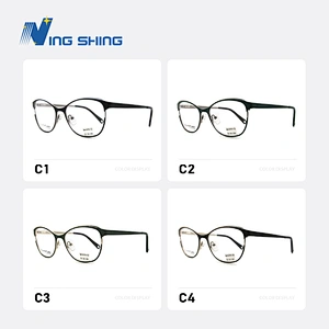 2020 New Arrival Glasses Optical Frame Half Fra Metal Frame Half Rim Designer Clear Lens Eye Glasses Frame oem eyeglasses frames