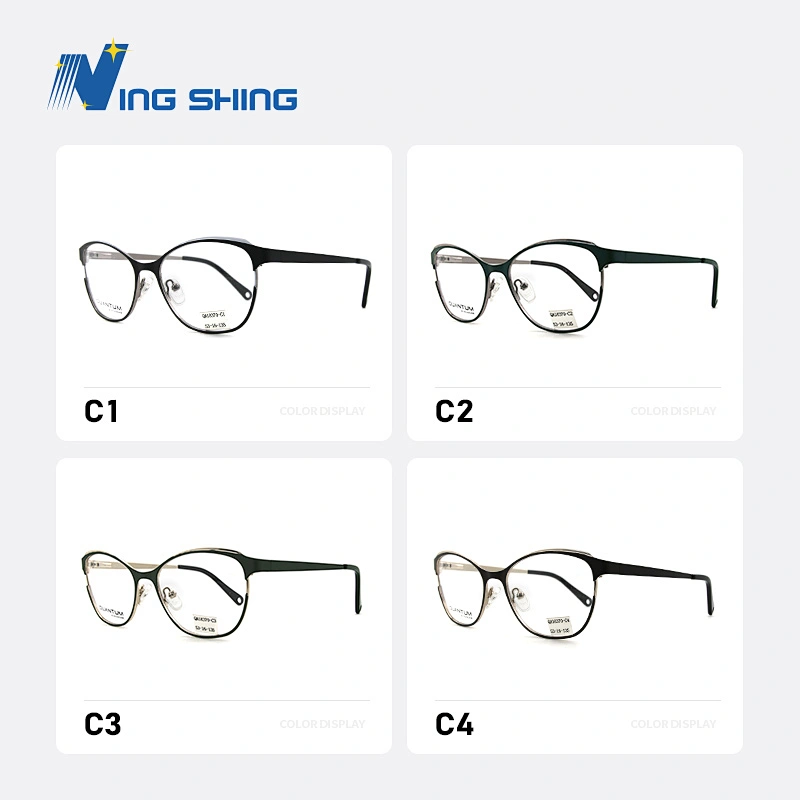 2020 New Arrival Glasses Optical Frame Half Fra Metal Frame Half Rim Designer Clear Lens Eye Glasses Frame oem eyeglasses frames