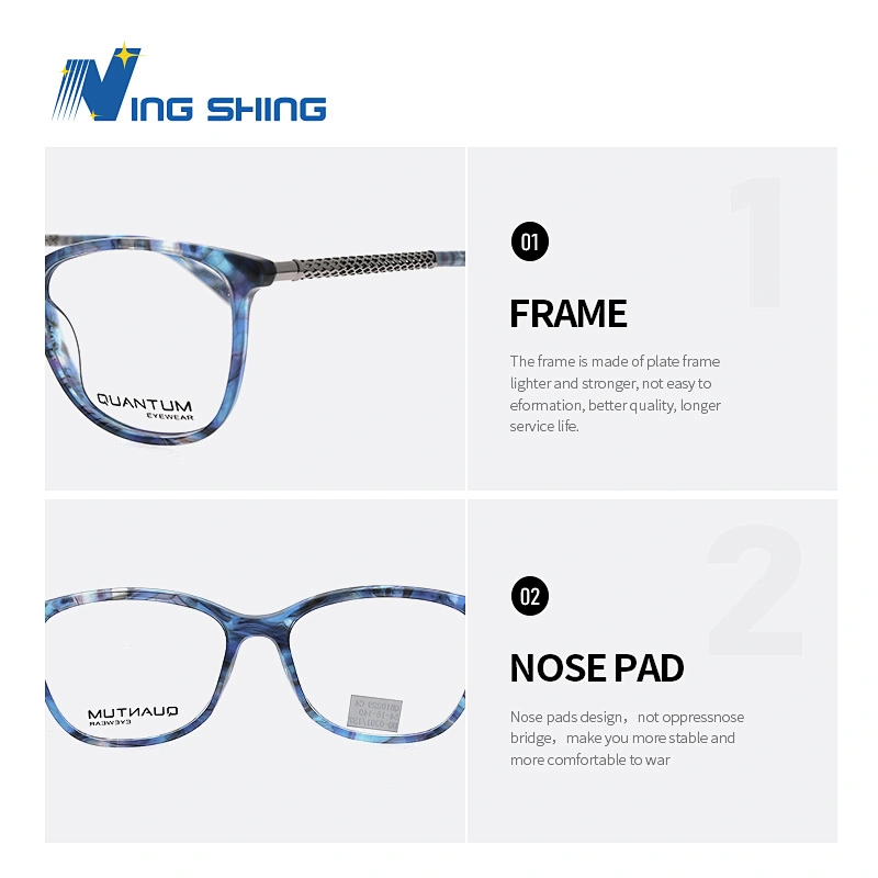 2019 NEW design eyewear for women color matching spectacle frame  Acetate Carve optical  glasses