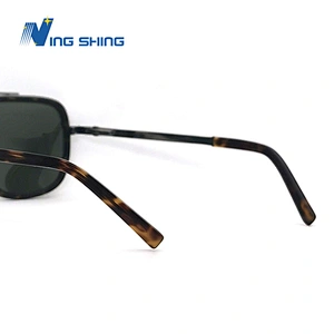 2019 NingShing NewAcetate Sunglasses Frame Glittering cloth Spring Shiny Metal temples Nickle-free Plating Acetate t Custom logo