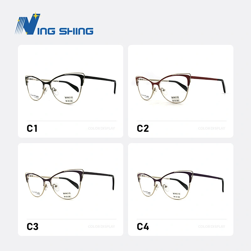 2020 New Arrival Glasses Optical Frame Half Fra Metal Frame Half Rim Designer Clear Lens Eye Glasses Frame oem eyeglasses frames