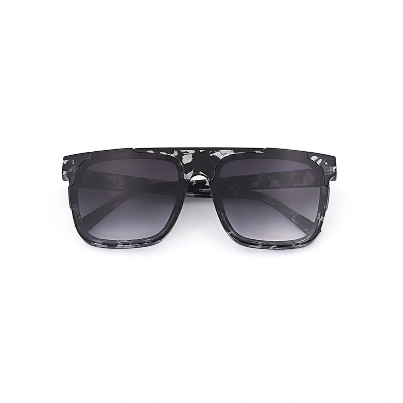 New Style Security High Quality Oversize Frame Pc Women Plastic Rectangle Sunglasses