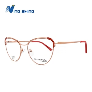 2020 New Arrival Glasses Optical Frame Half Fra Metal Frame Half Rim Designer Clear Lens Eye Glasses Frame oem eyeglasses frames