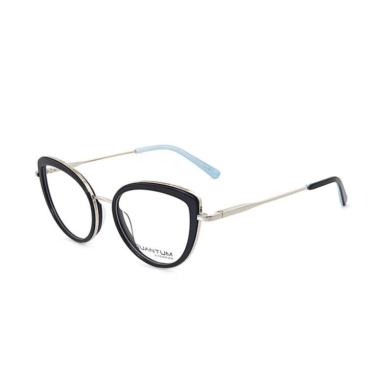 China Designer Custom Logo Acetate Optical Frames Cat Eye Glasses Eyeglasses for Ladies