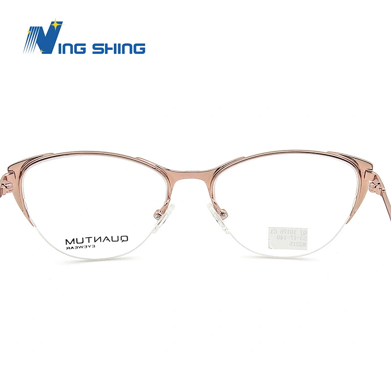 2020 New Arrival Glasses Optical Frame Half Fra Metal Frame Half Rim Designer Clear Lens Eye Glasses Frame oem eyeglasses frames