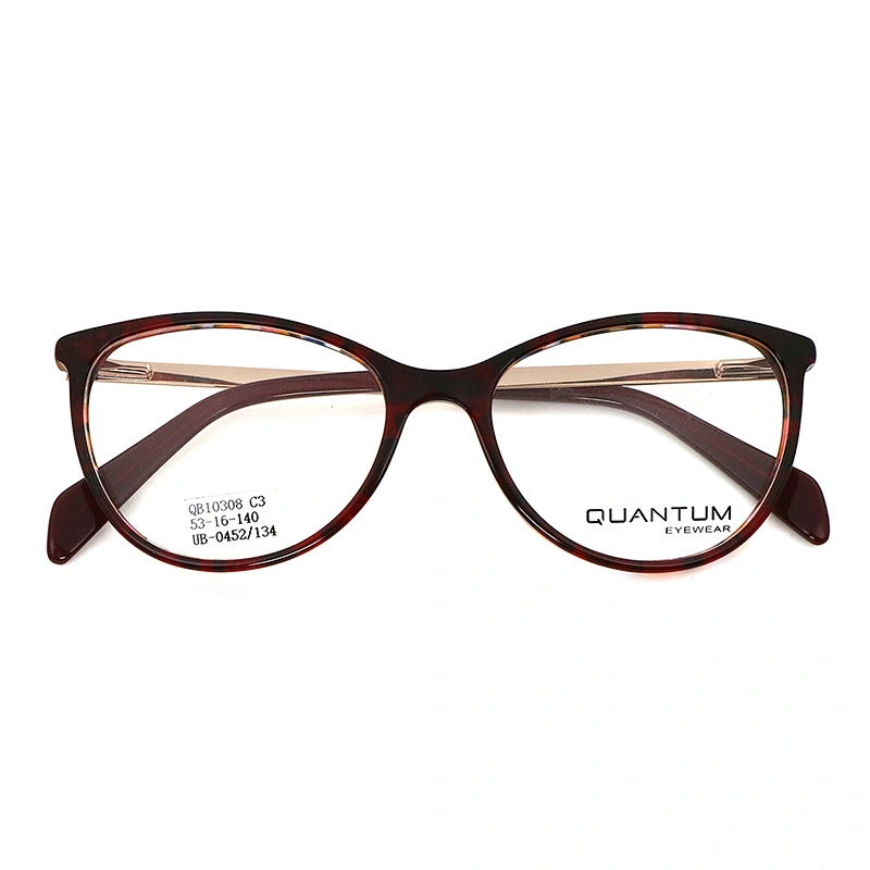NEW arrival spring hinge design eyeglasses frame handmade acetate eyewear optical glasses spectacle frames metal temple