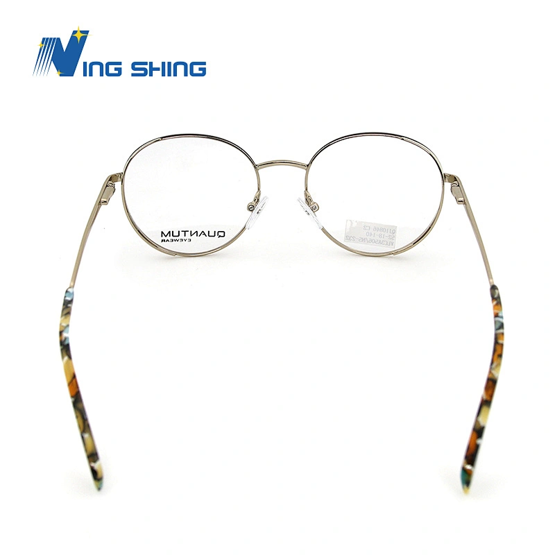 2019 New Arrival Durable ladies Eyewear Metal Frame Half Rim Designer Clear Lens Eye Glasses Framemen optical frame