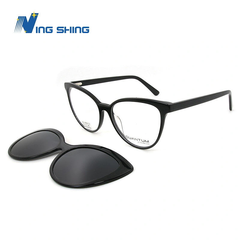 NingShing Magnetic Clip On optical frames eyewear spectacle fast change sunglasses polarized anti blue ray