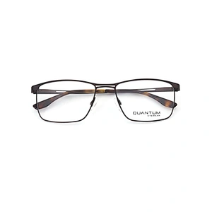 Low MOQ Cheap Full Rim Glasses Metal Round Frame Men Brown Optical Eyeglass