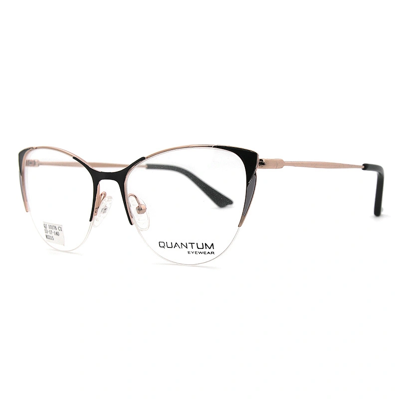 2020 New Arrival Glasses Optical Frame Half Fra Metal Frame Half Rim Designer Clear Lens Eye Glasses Frame oem eyeglasses frames