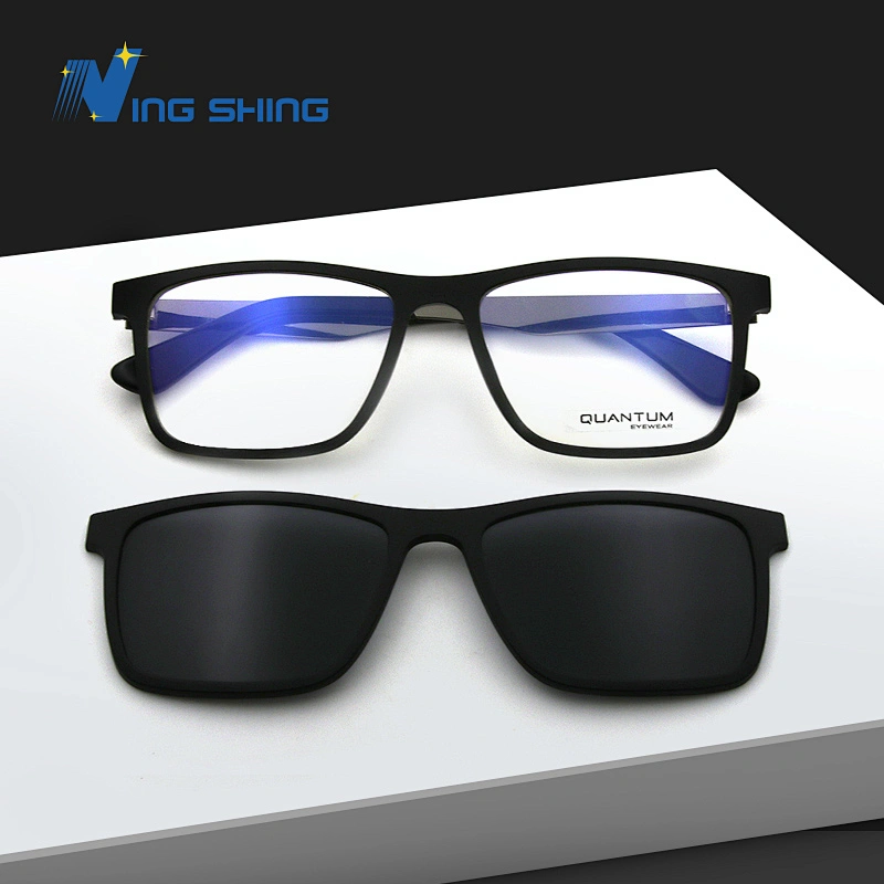 2019New model optica frame spectacles frame magnetic clip-on optics frames