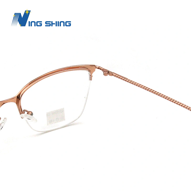 2020 New Arrival Optical frames Metal Half Rim Clear Lens oem eyeglasses frames