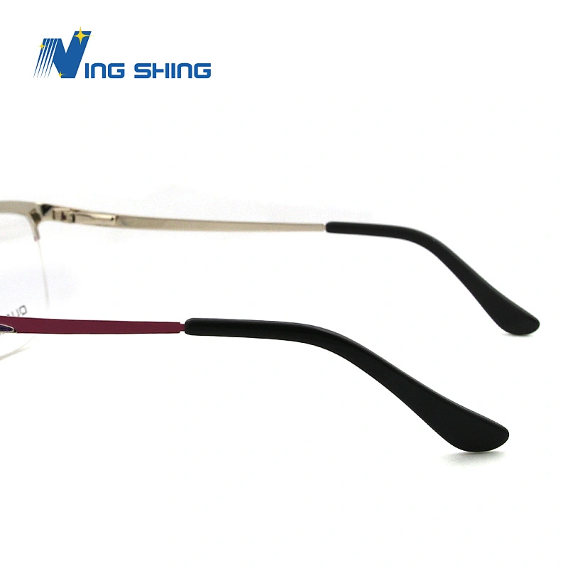 2020 New Arrival Glasses Optical Frame Half Fra Metal Frame Half Rim Designer Clear Lens Eye Glasses Frame oem eyeglasses frames